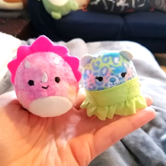 Kellytoy Other - BNWOT Trinity the triceratops and Lindsay the leopard squishville bundle